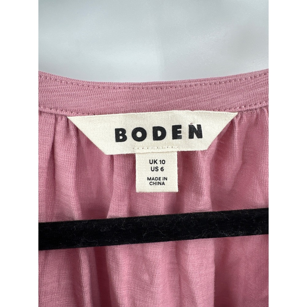 Boden Alma Embroidered Shirt Pink Embroidered 6 - Picture 5 of 8